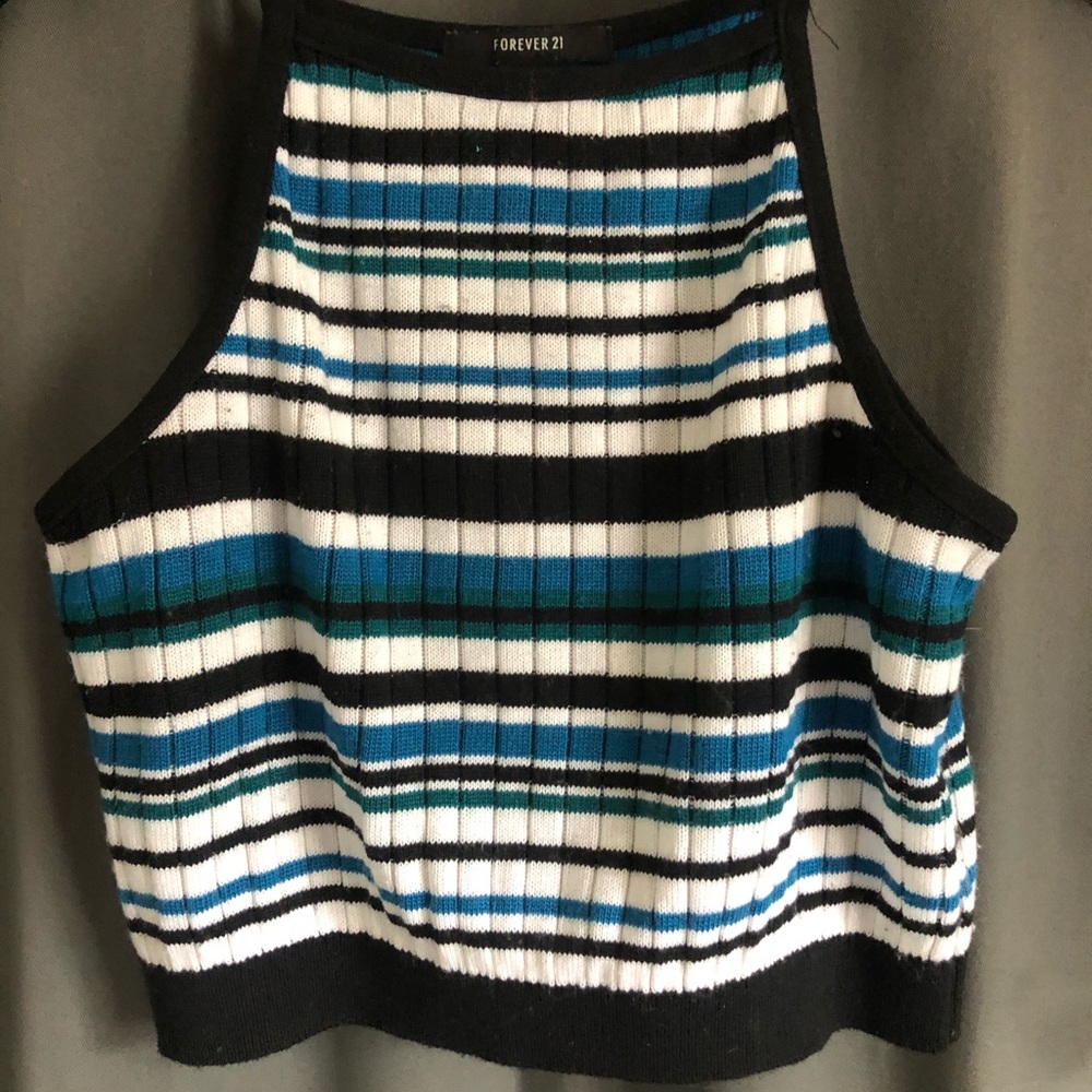Striped Cropped Top